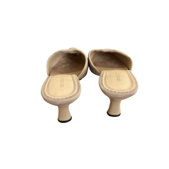 Y2K VTG. LIZ CLAIBORNE CREAM POINTED TOE MULES SLIDES SZ. 7.5-8‎ - Picture 5 of 8